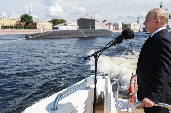 Russia Putin Navy Day Parade