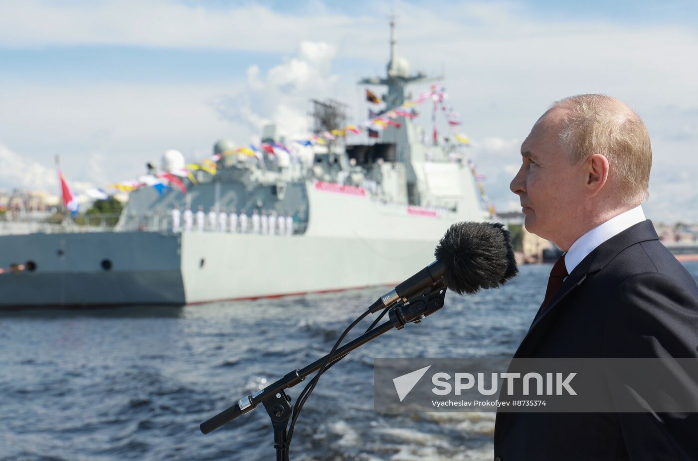 Russia Putin Navy Day Parade