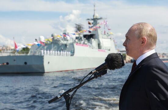 Russia Putin Navy Day Parade