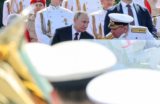 Russia Putin Navy Day Parade