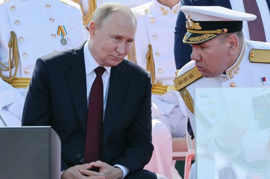 Russia Putin Navy Day Parade