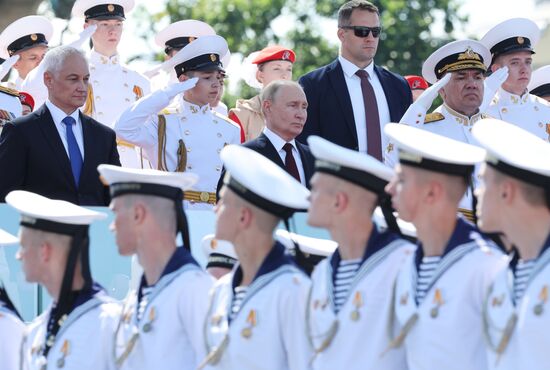 Russia Putin Navy Day Parade