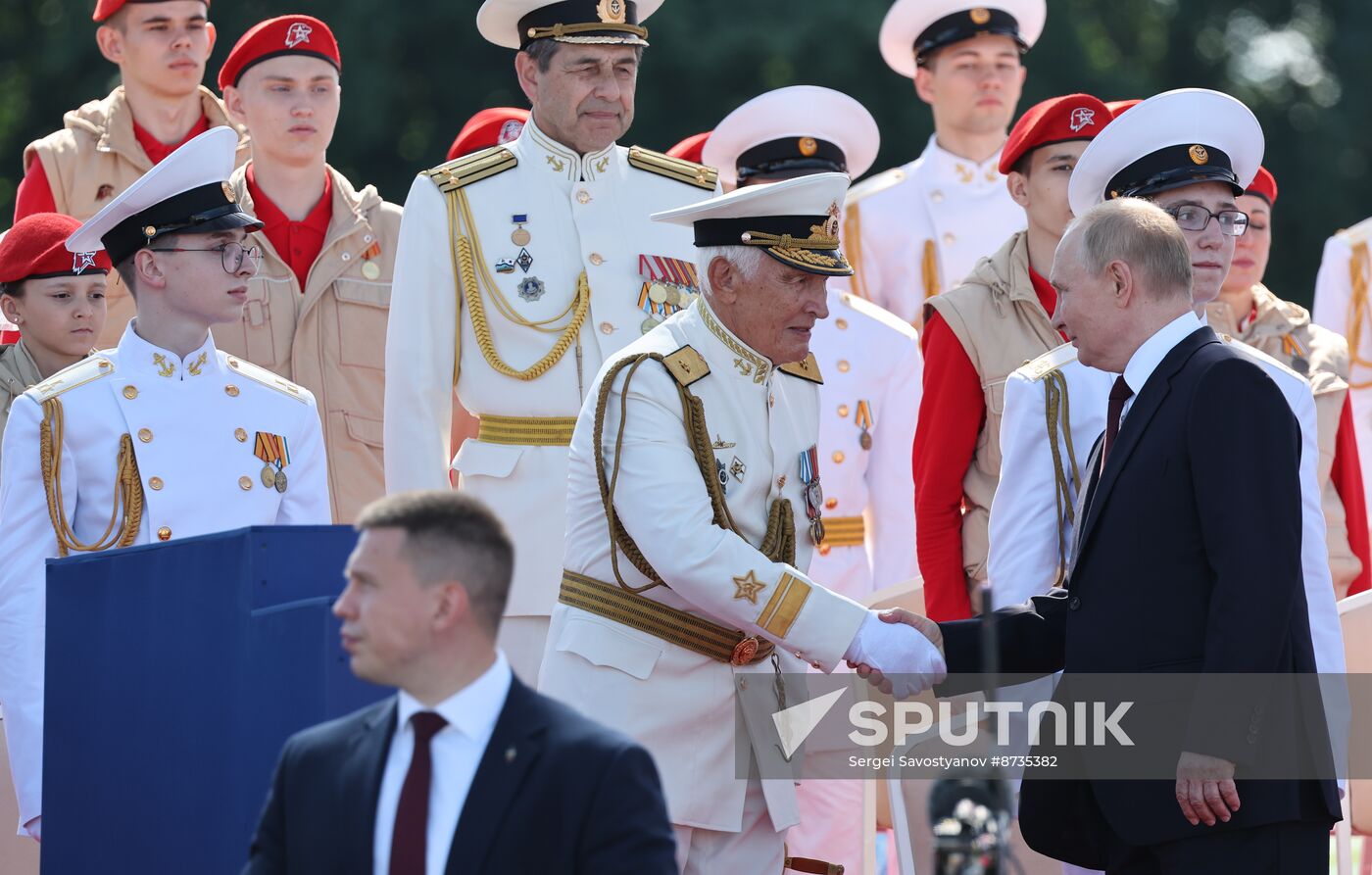 Russia Putin Navy Day Parade