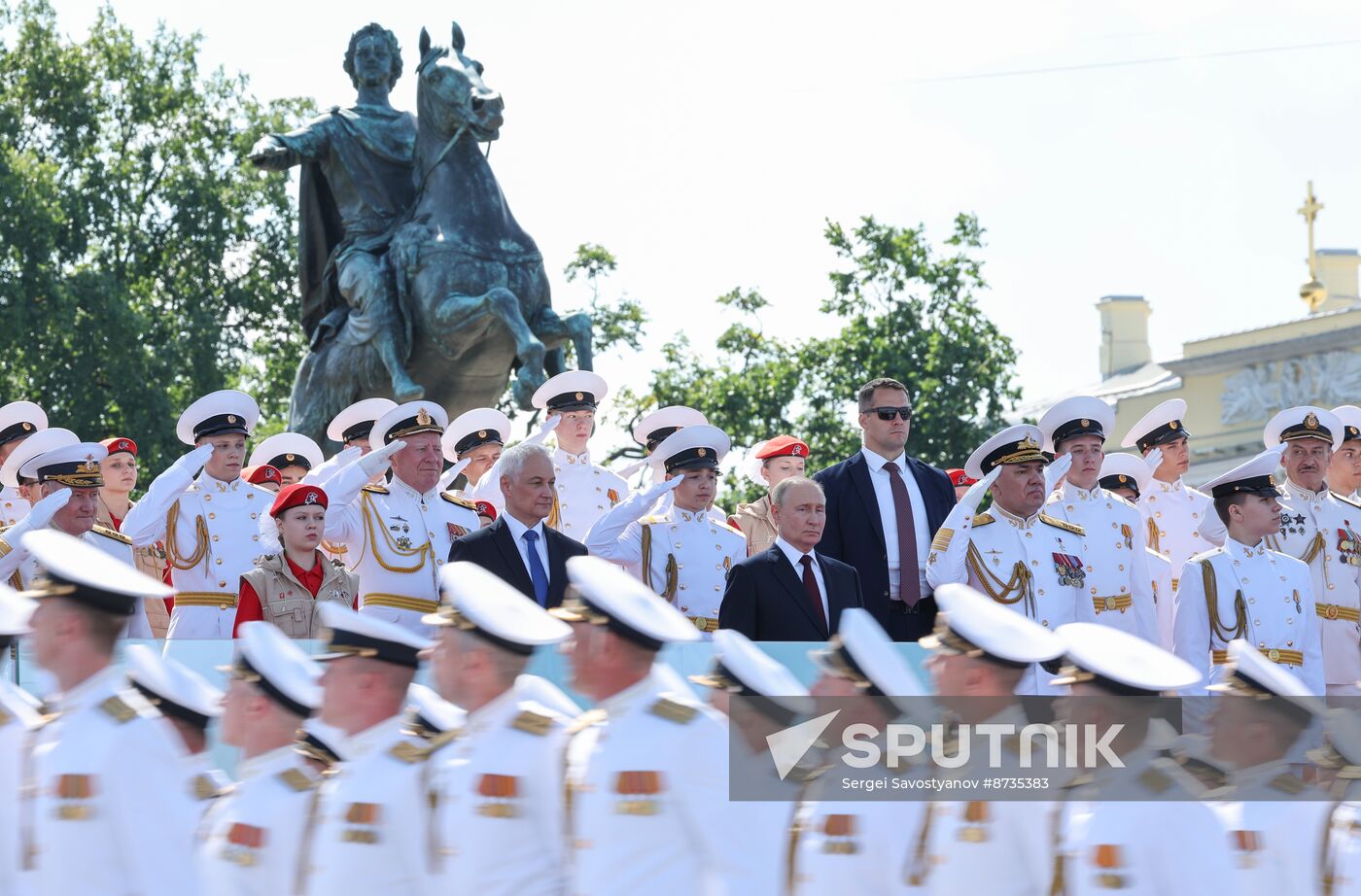 Russia Putin Navy Day Parade