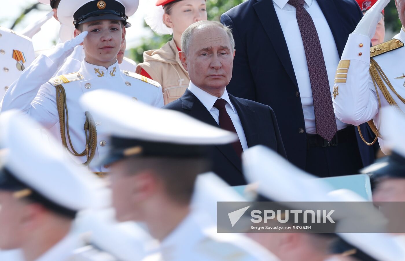 Russia Putin Navy Day Parade