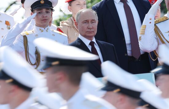 Russia Putin Navy Day Parade