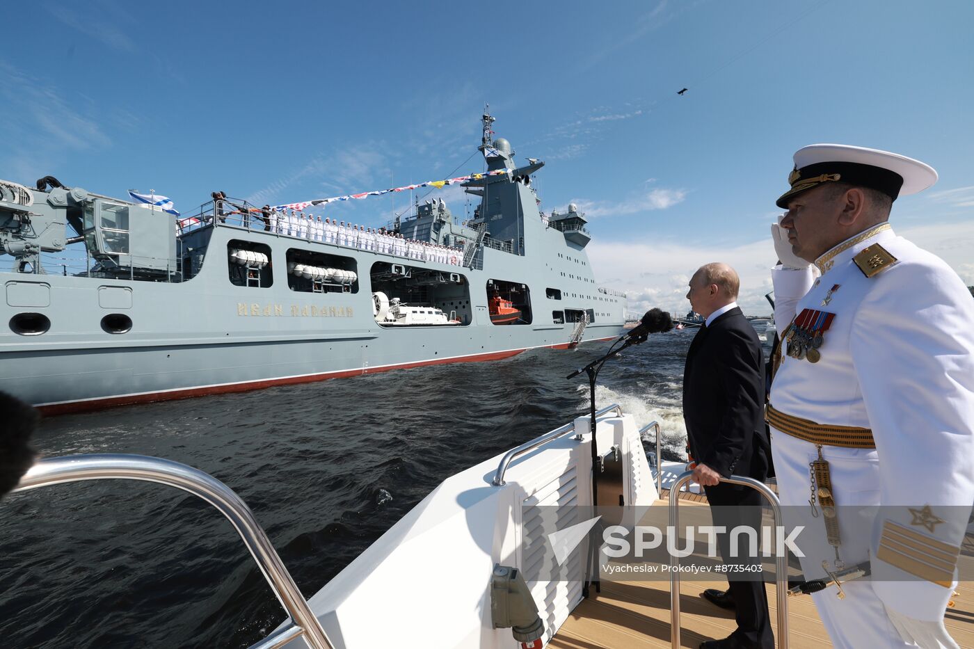 Russia Putin Navy Day Parade