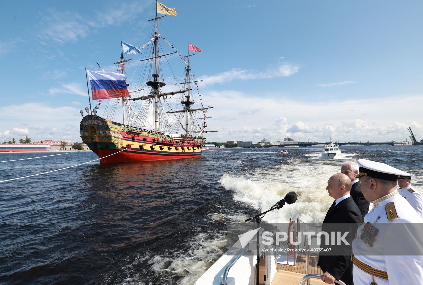 Russia Putin Navy Day Parade