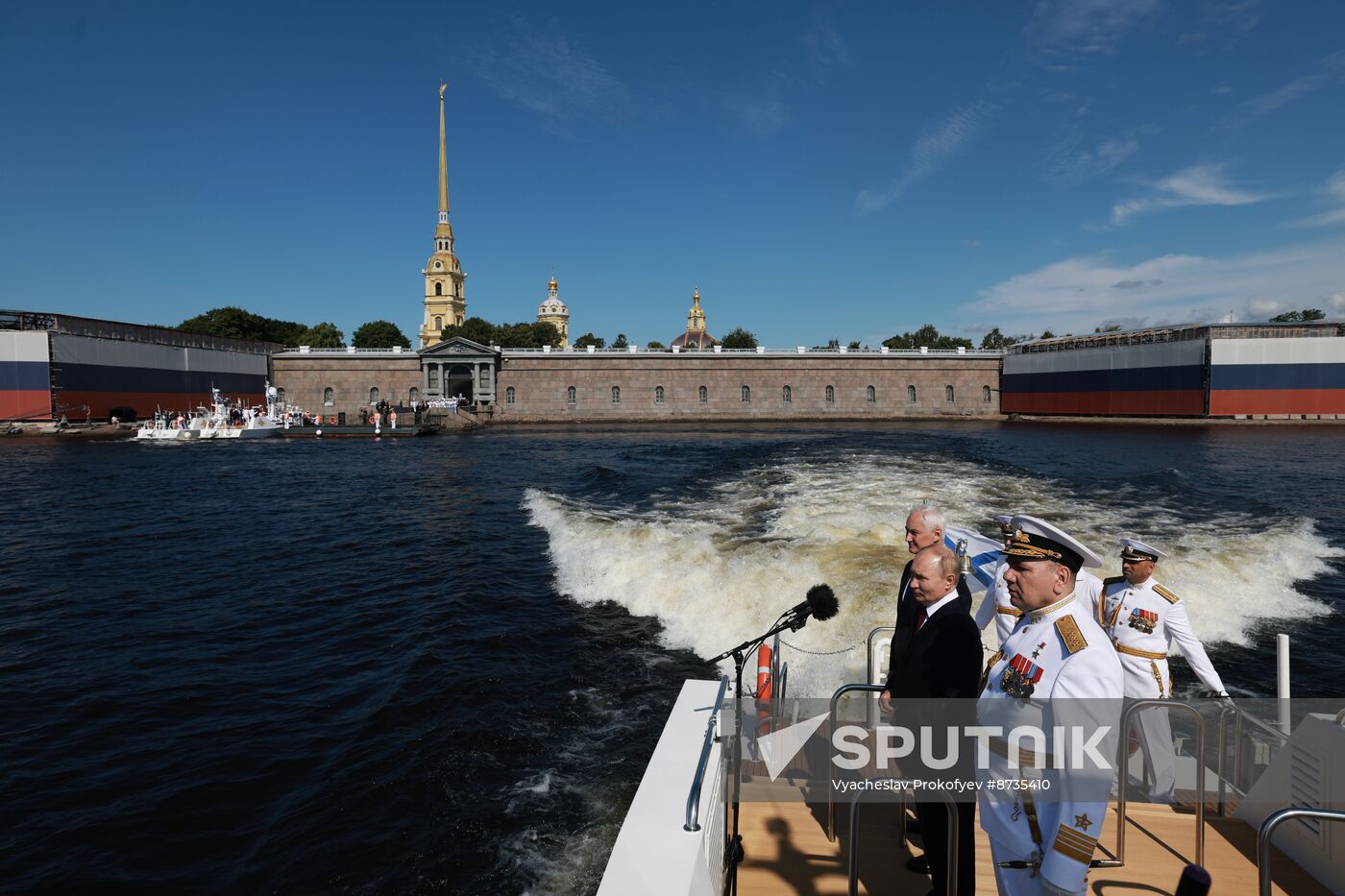 Russia Putin Navy Day Parade