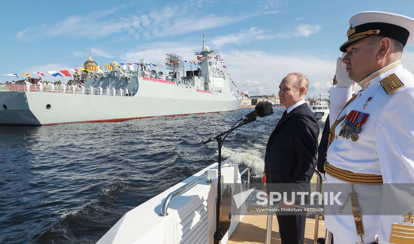 Russia Putin Navy Day Parade