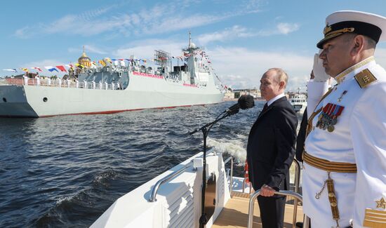 Russia Putin Navy Day Parade