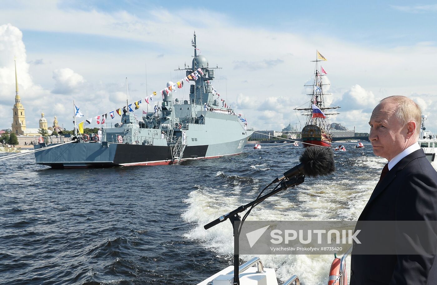 Russia Putin Navy Day Parade