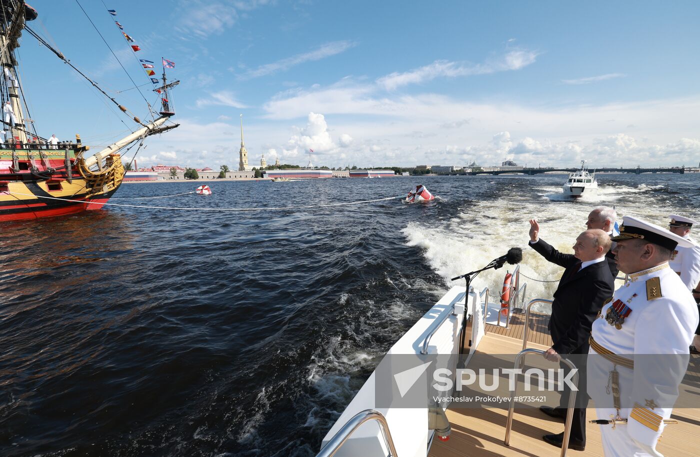 Russia Putin Navy Day Parade