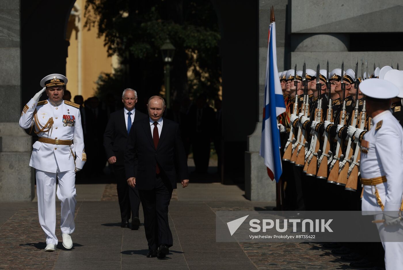 Russia Putin Navy Day Parade