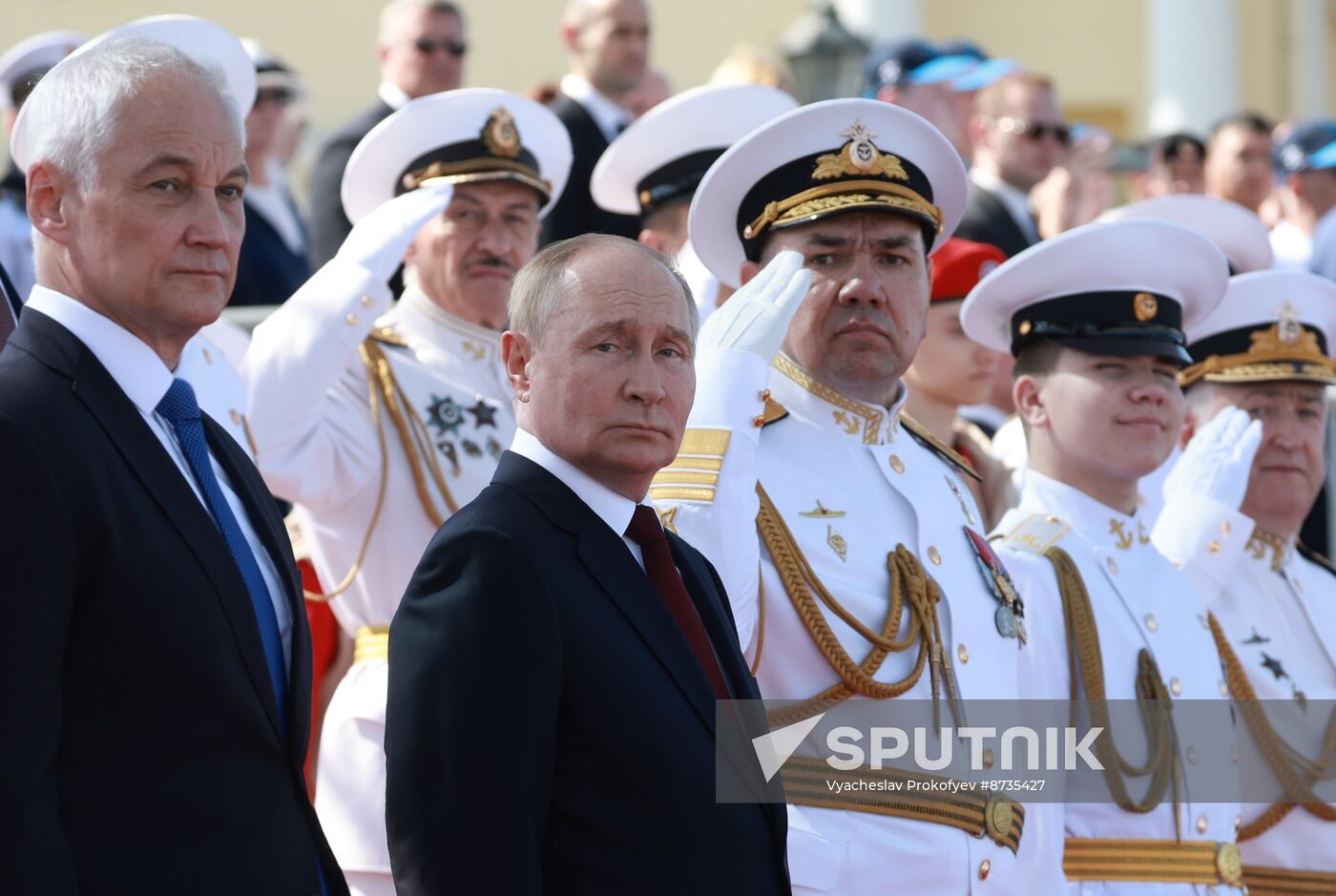 Russia Putin Navy Day Parade