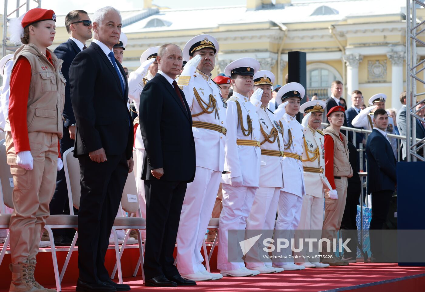 Russia Putin Navy Day Parade