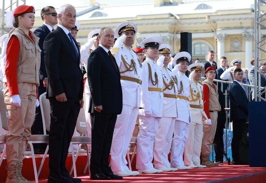 Russia Putin Navy Day Parade