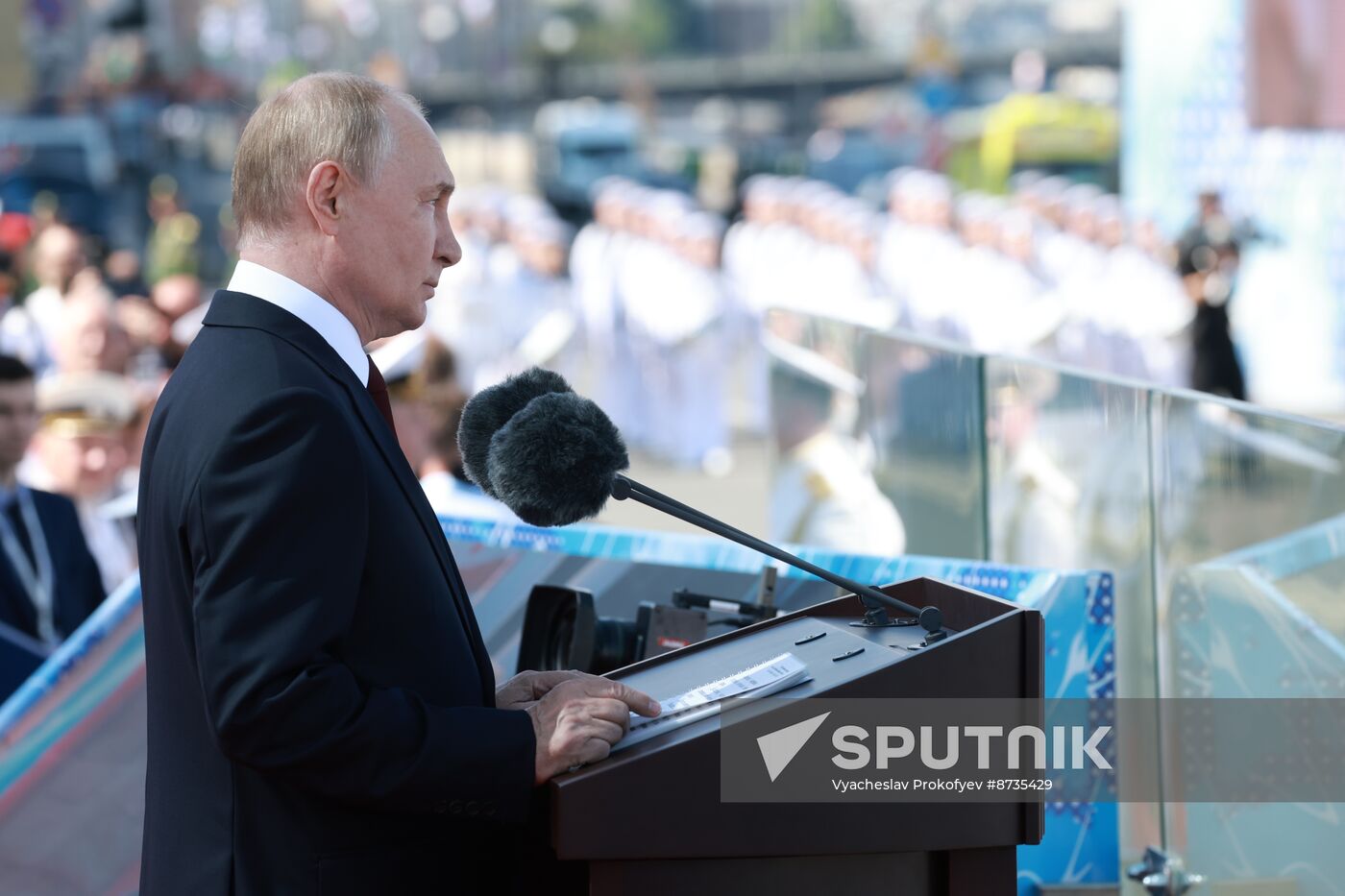 Russia Putin Navy Day Parade