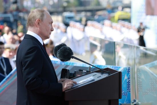 Russia Putin Navy Day Parade