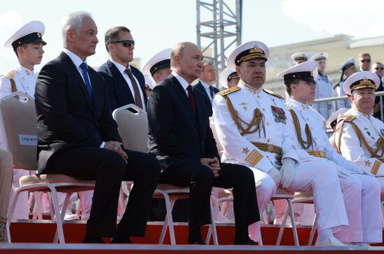 Russia Putin Navy Day Parade