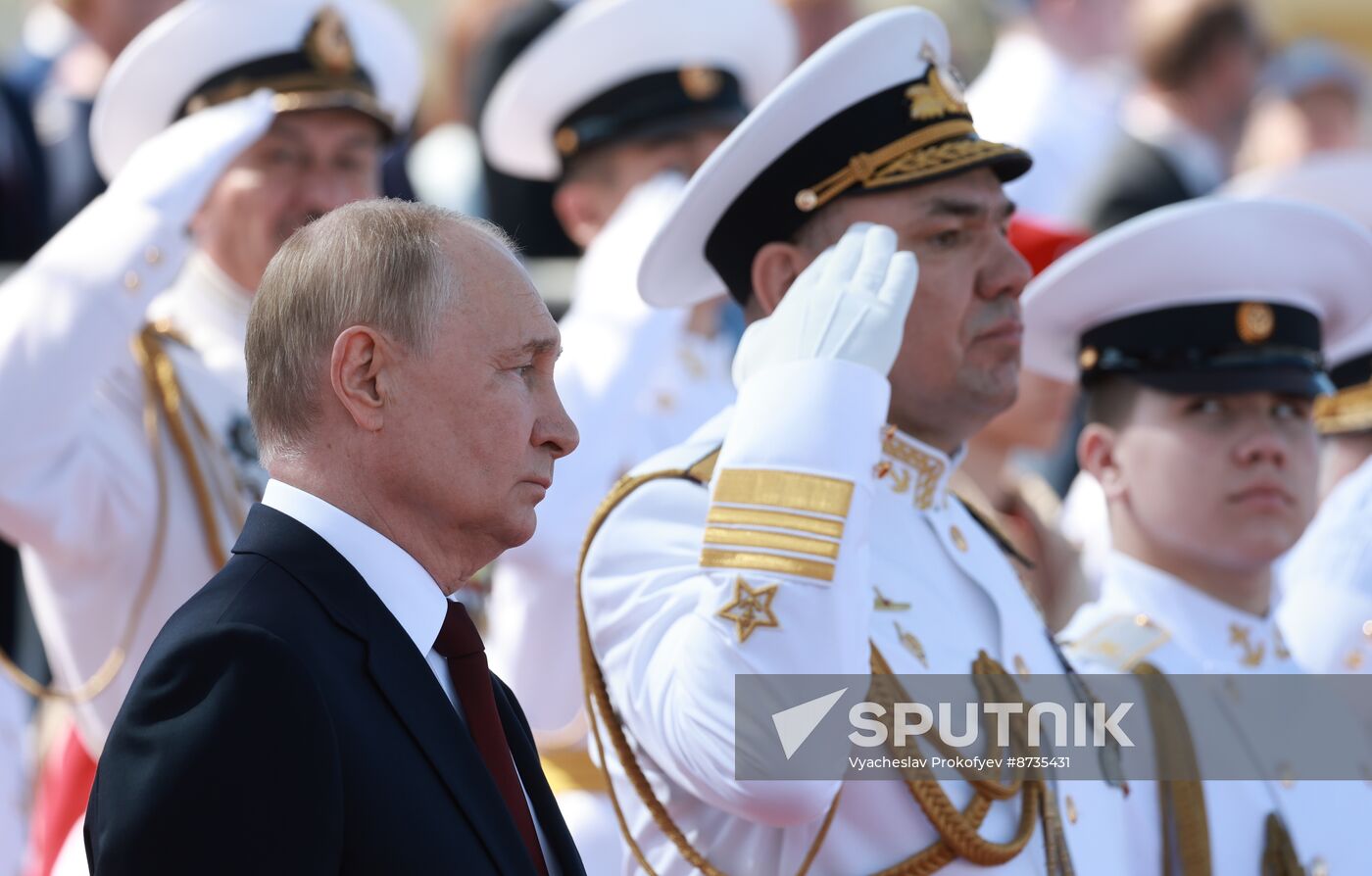 Russia Putin Navy Day Parade