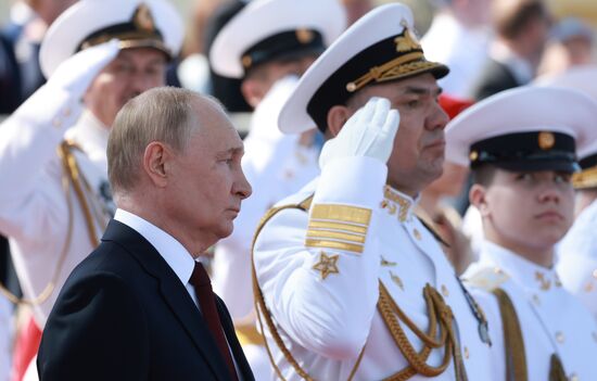 Russia Putin Navy Day Parade