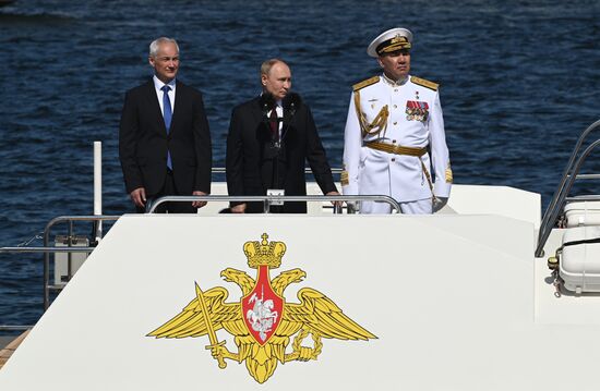 Russia Putin Navy Day Parade