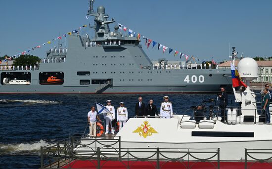 Russia Putin Navy Day Parade