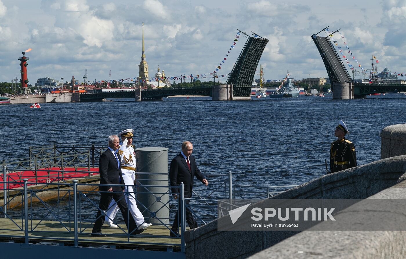 Russia Putin Navy Day Parade