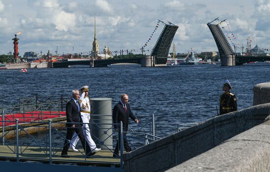 Russia Putin Navy Day Parade