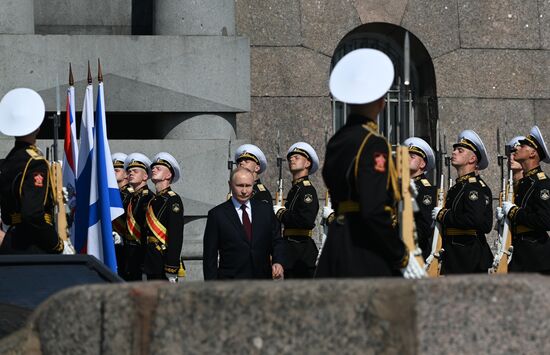 Russia Putin Navy Day Parade