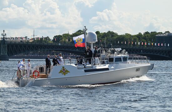 Russia Putin Navy Day Parade