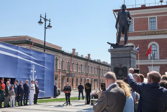 Russia Putin Navy Day Ushakov Monument