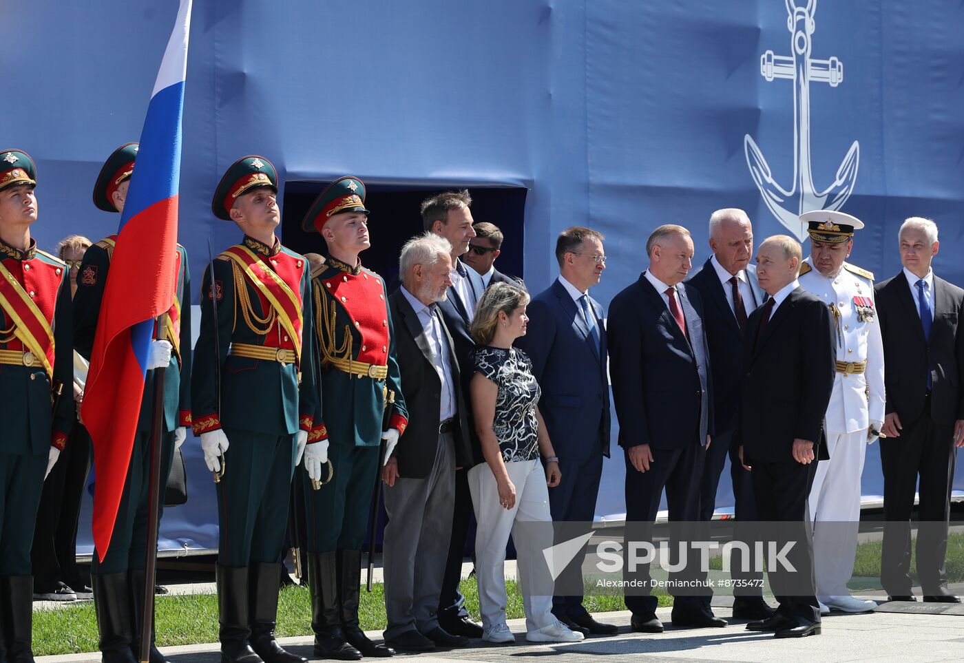 Russia Putin Navy Day Ushakov Monument