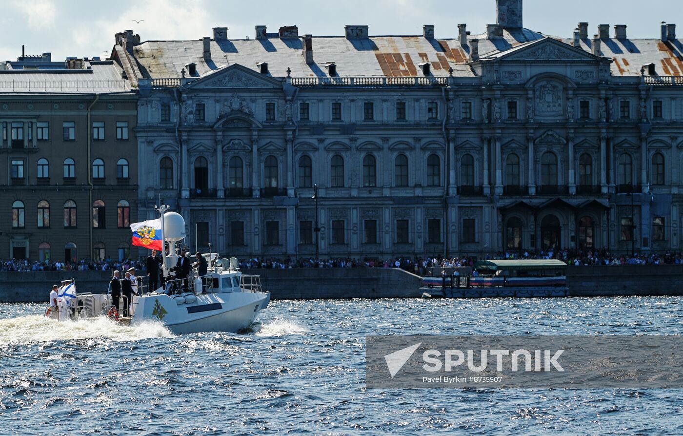 Russia Putin Navy Day Parade