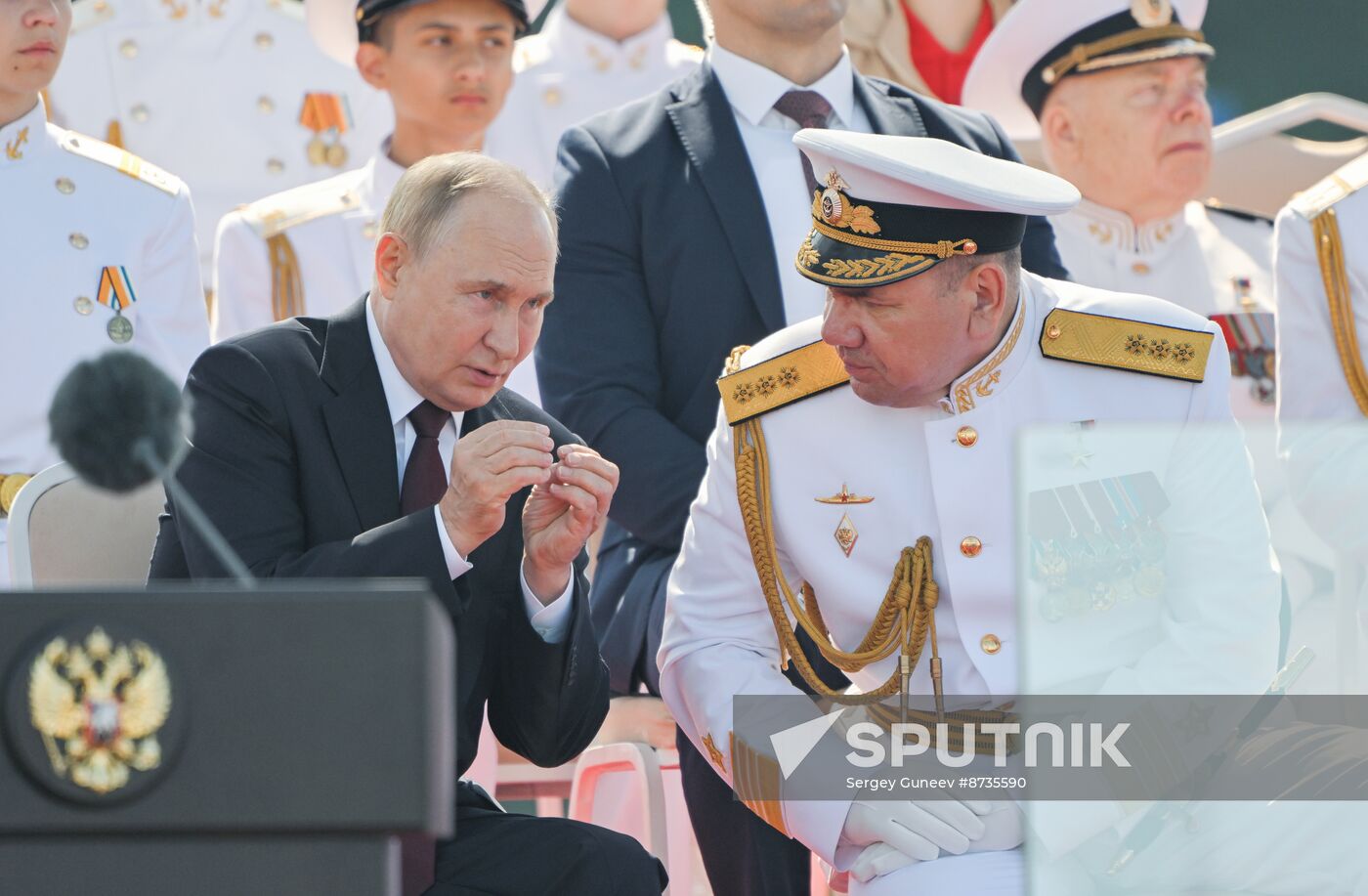 Russia Putin Navy Day Parade