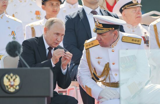 Russia Putin Navy Day Parade