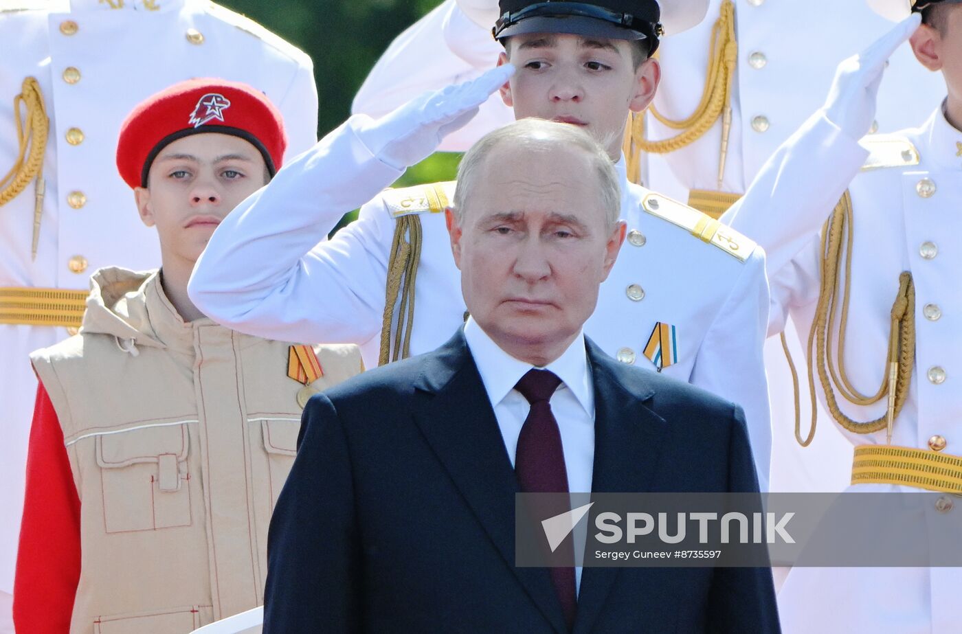 Russia Putin Navy Day Parade