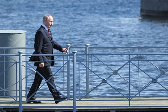 Russia Putin Navy Day Parade