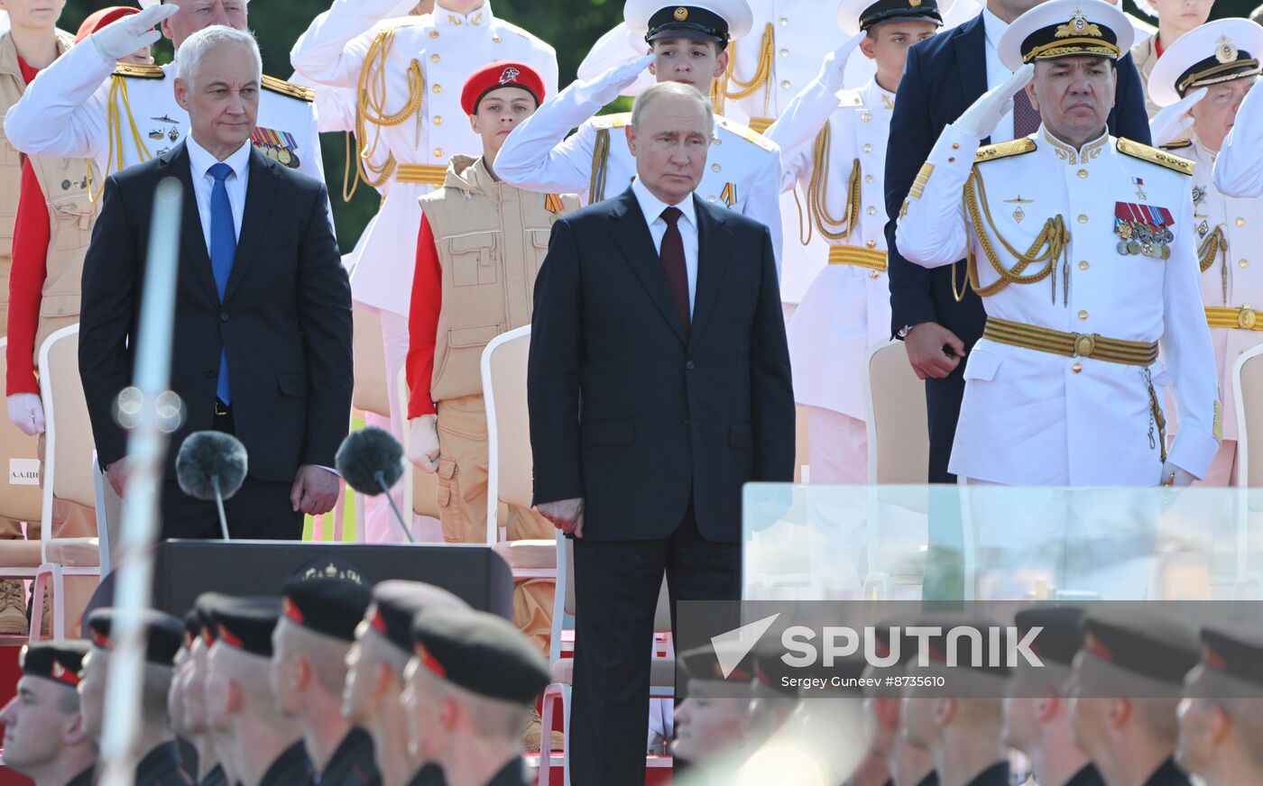 Russia Putin Navy Day Parade