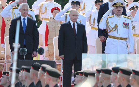 Russia Putin Navy Day Parade