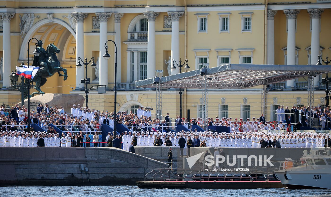 Russia Putin Navy Day Parade