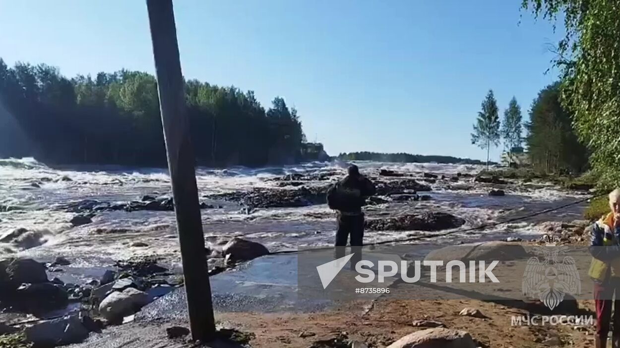 Russia White Sea Baltic Canal Breach