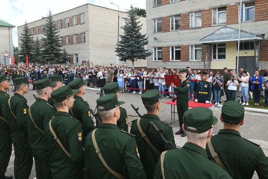 Russia Defence Oath Taking