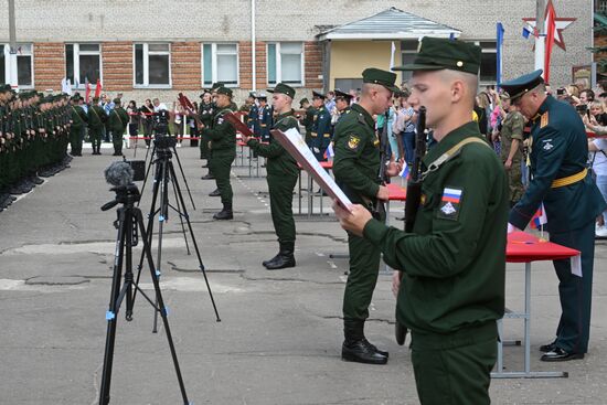 Russia Defence Oath Taking