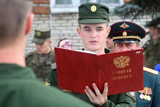 Russia Defence Oath Taking