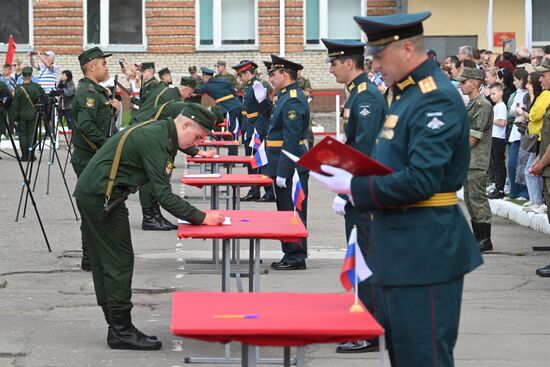 Russia Defence Oath Taking
