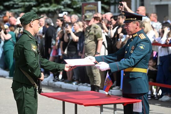 Russia Defence Oath Taking