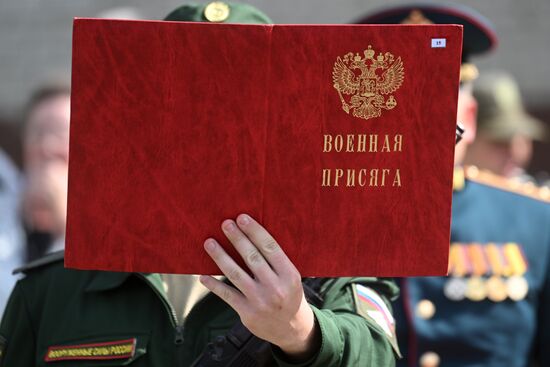 Russia Defence Oath Taking