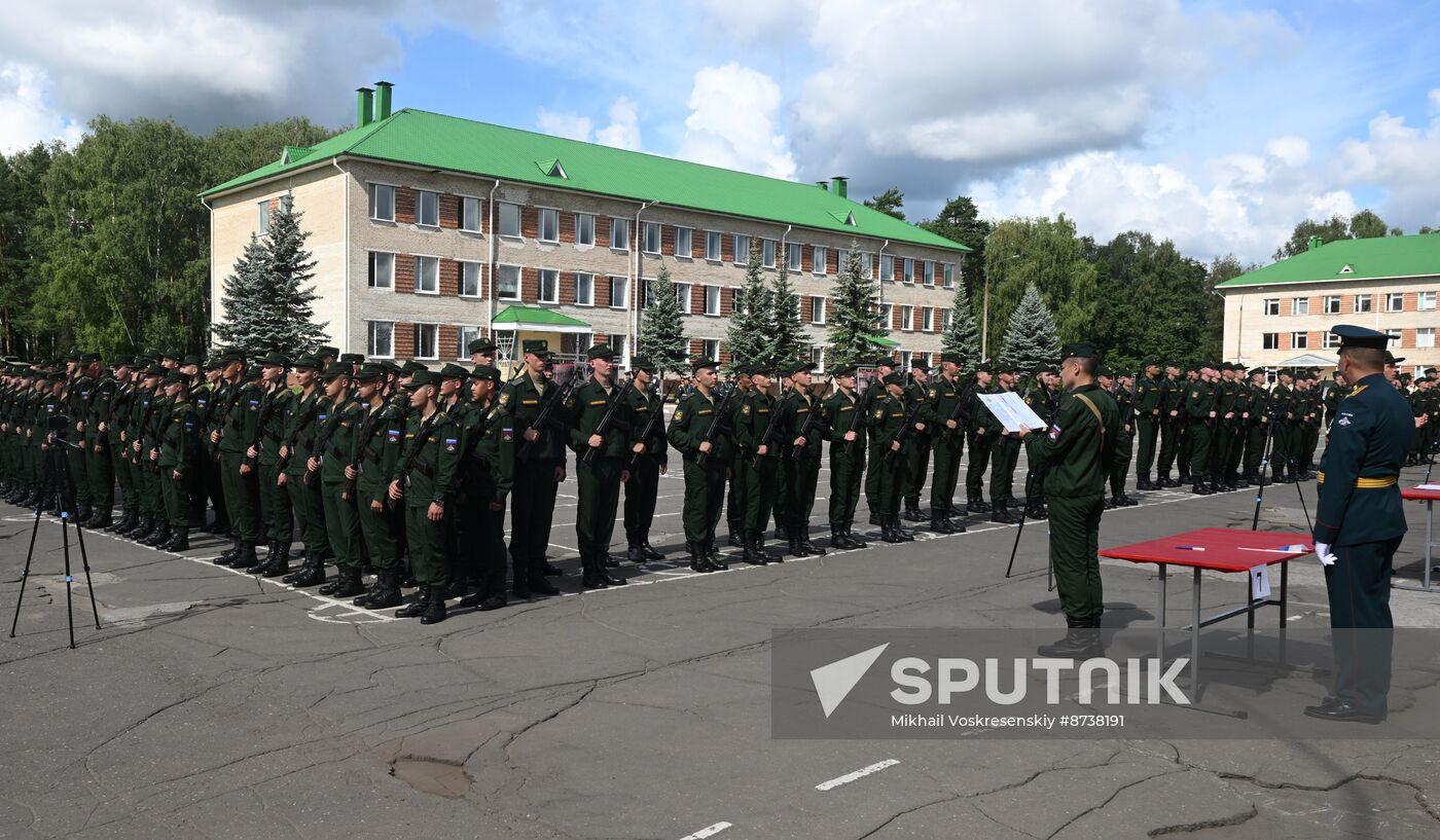 Russia Defence Oath Taking